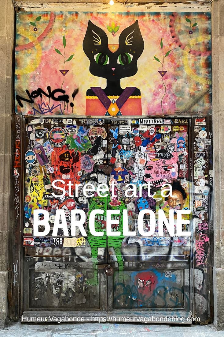 Visuel Pinterest présentant le guide des quartiers où voir du street art à Barcelone